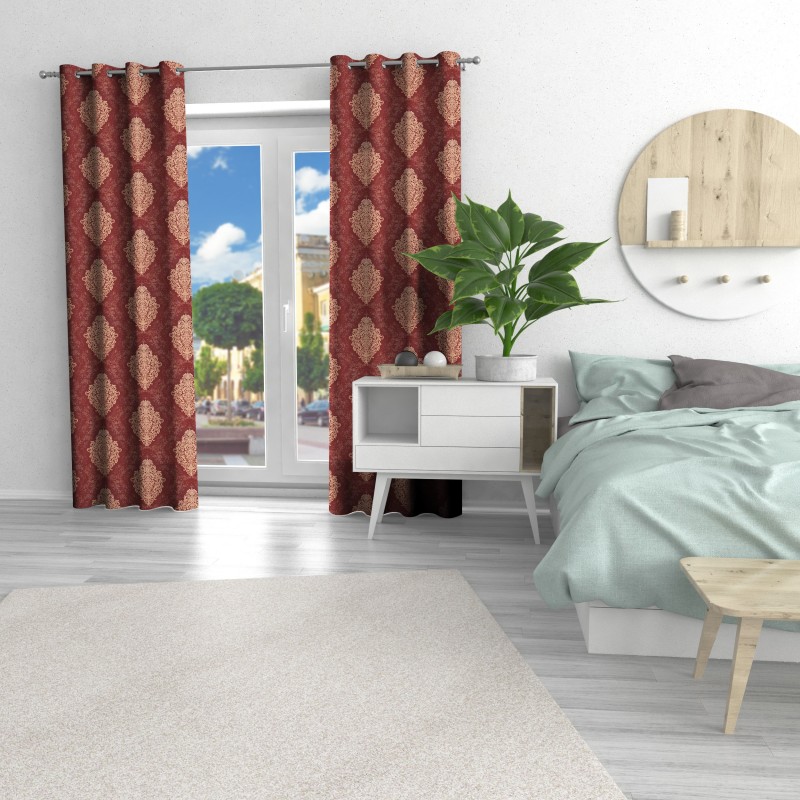 Naktinės užuolaidos, raudono atspalvio 