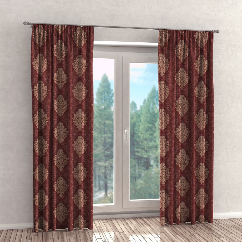 Naktinės užuolaidos, raudono atspalvio 