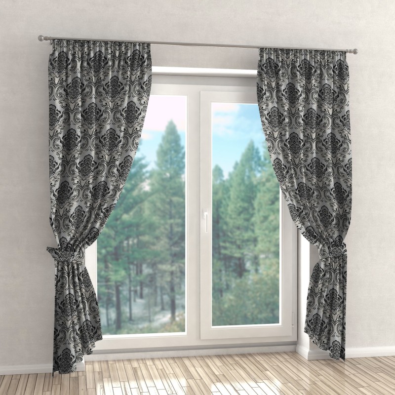 Naktinės užuolaidos, juodo atspalvio 