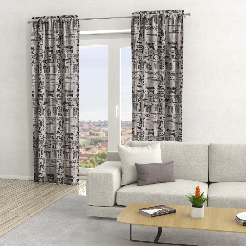 Naktinės užuolaidos, juodo atspalvio 