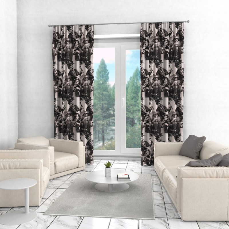 Naktinės užuolaidos, juodo atspalvio 