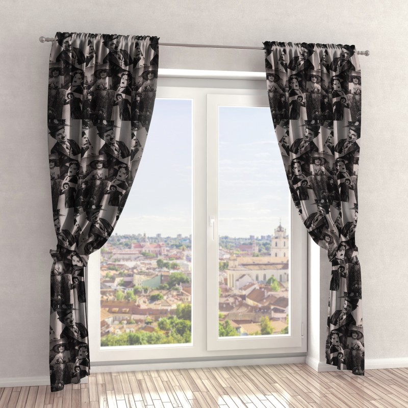 Naktinės užuolaidos, juodo atspalvio 