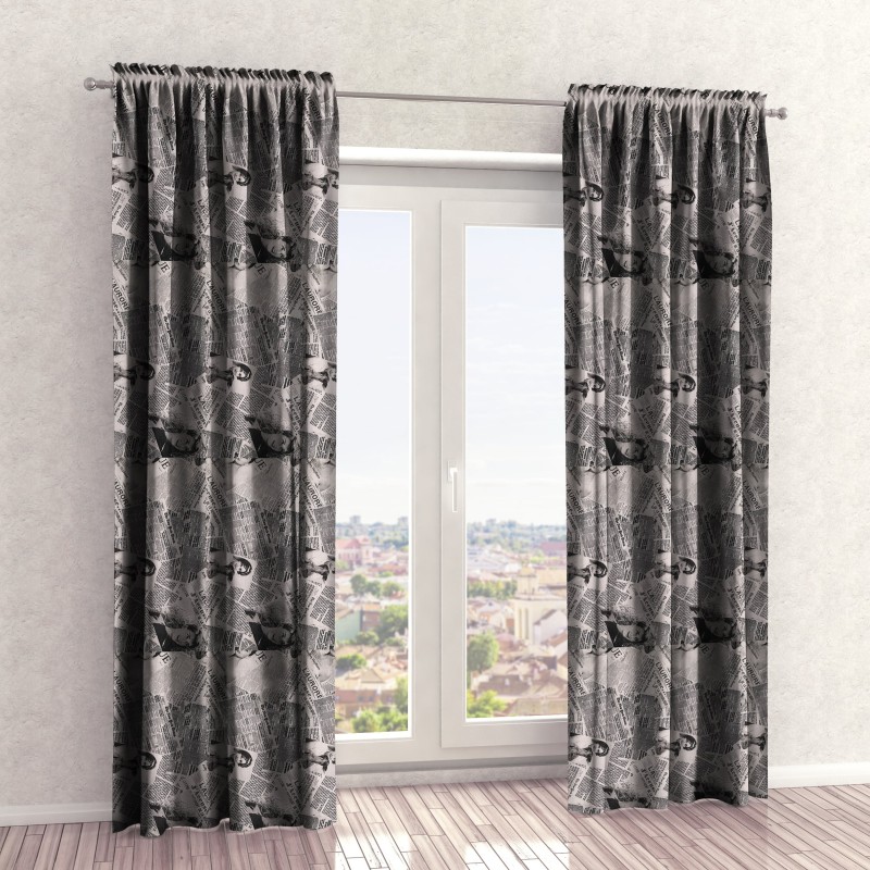 Naktinės užuolaidos, juodo atspalvio 