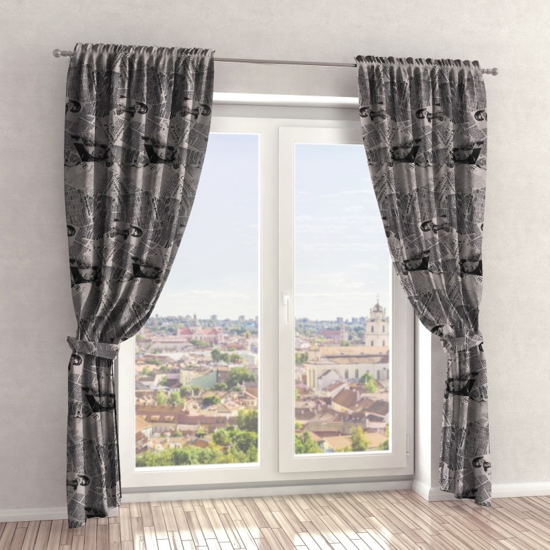 Naktinės užuolaidos, juodo atspalvio 