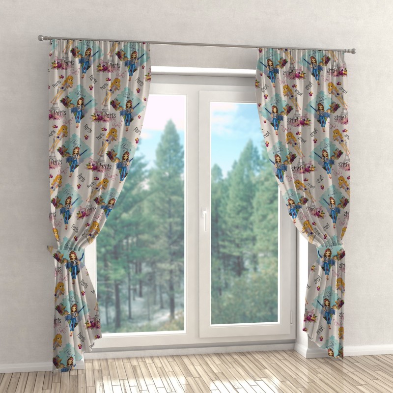 Naktinės užuolaidos, balto atspalvio 