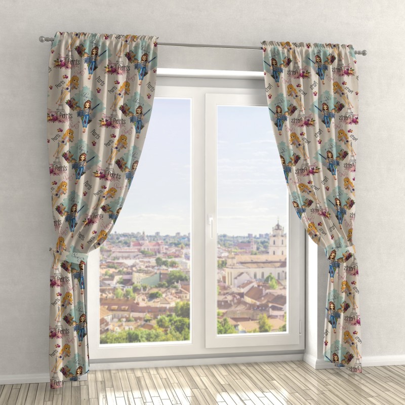 Naktinės užuolaidos, balto atspalvio 