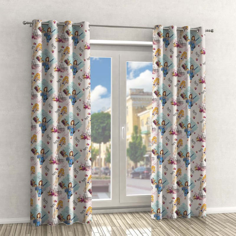 Naktinės užuolaidos, balto atspalvio 