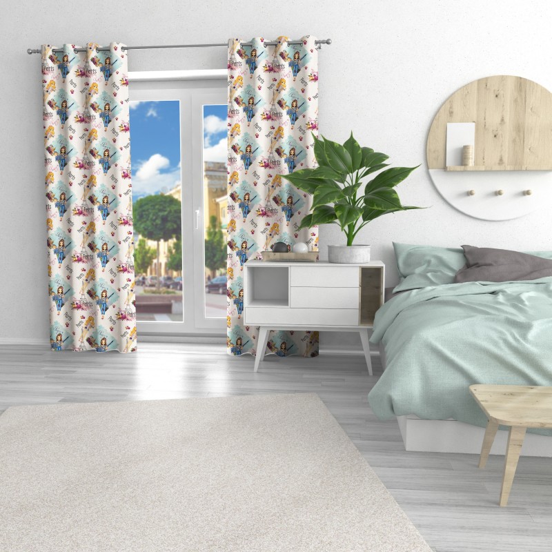 Naktinės užuolaidos, balto atspalvio 