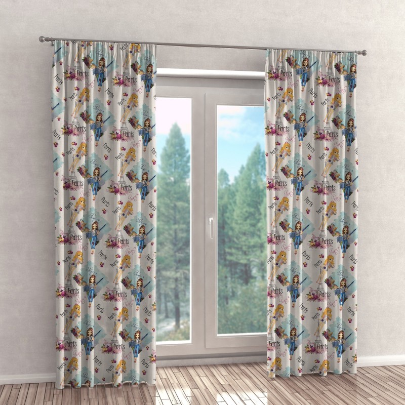 Naktinės užuolaidos, balto atspalvio 