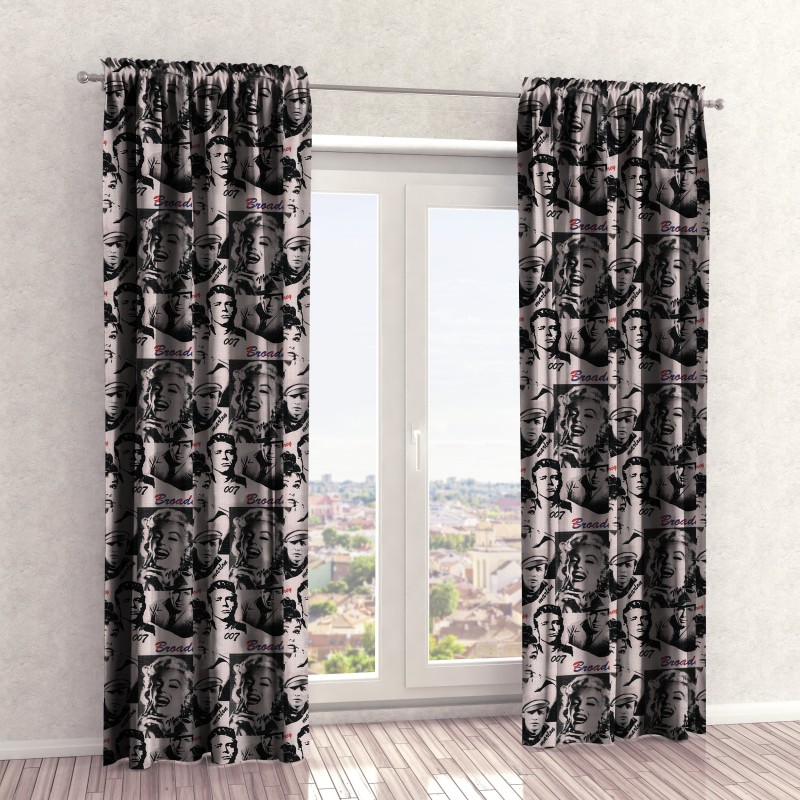 Naktinės užuolaidos, pilko atspalvio