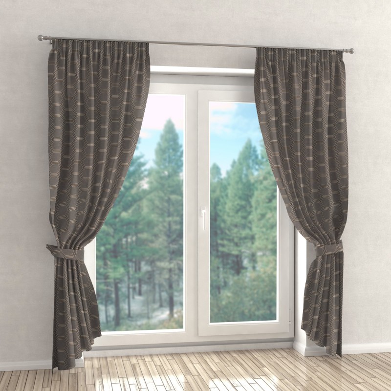 Naktinės užuolaidos, pilko atspalvio 