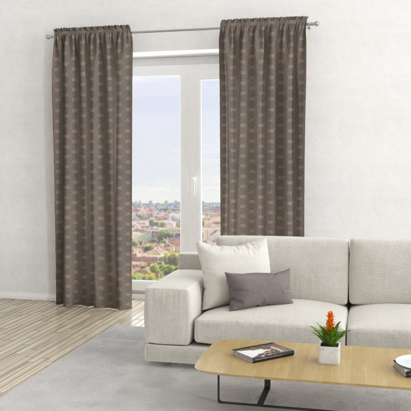 Naktinės užuolaidos, pilko atspalvio 