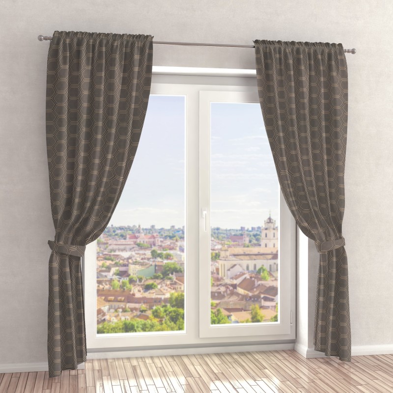 Naktinės užuolaidos, pilko atspalvio 