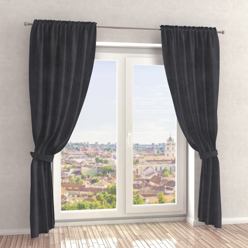 Naktinės užuolaidos, pilko atspalvio 