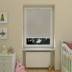 Plisuotos žaliuzės,  vienspalviai, Pilka