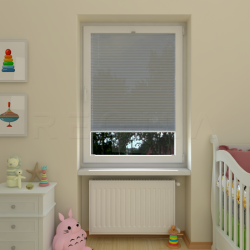 Plisuotos žaliuzės,  vienspalviai, Pilka