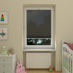 Plisuotos žaliuzės,  vienspalviai, Pilka