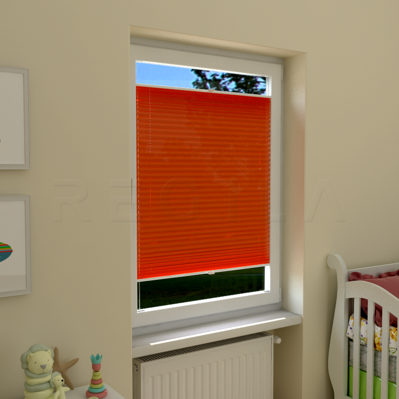 Plisuotos žaliuzės,  vienspalviai, Oranžinė