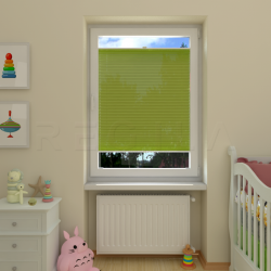 Plisuotos žaliuzės,  vienspalviai, Žalia