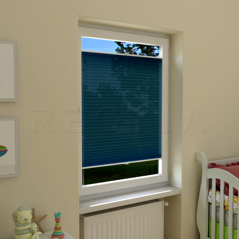 Plisuotos žaliuzės,  vienspalviai, Mėlyna