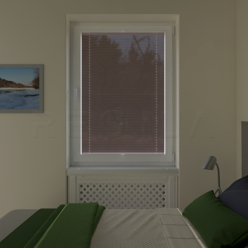 Plisuotos žaliuzės,  vienspalviai, Violetinė