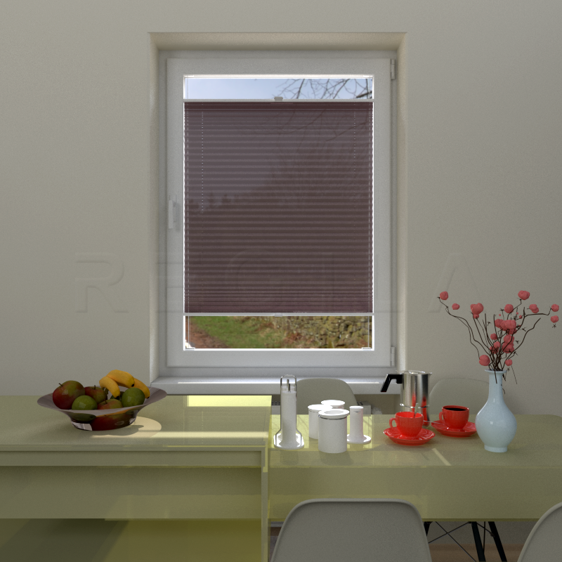 Plisuotos žaliuzės,  vienspalviai, Violetinė