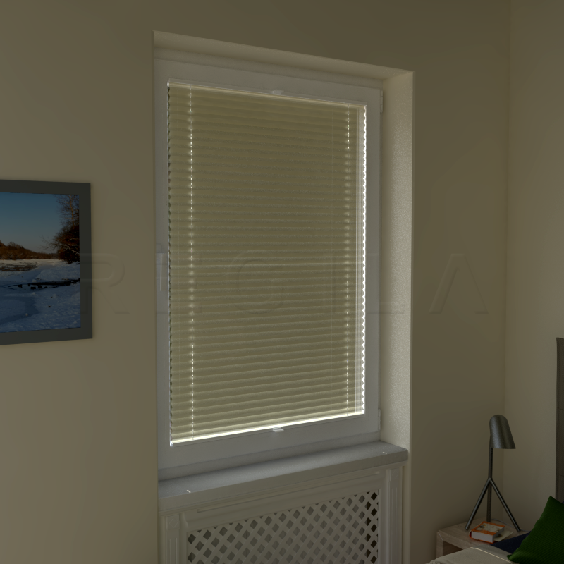 Plisuotos žaliuzės,  vienspalviai, Geltona