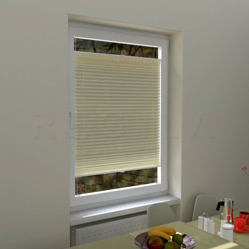 Plisuotos žaliuzės,  vienspalviai, Geltona