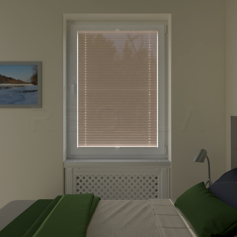 Plisuotos žaliuzės,  vienspalviai, Oranžinė