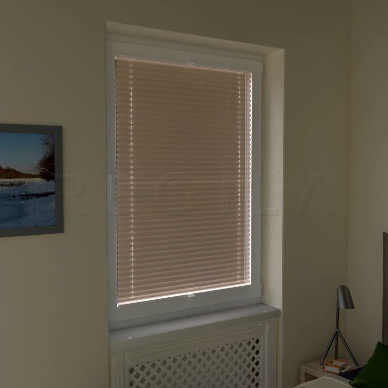 Plisuotos žaliuzės,  vienspalviai, Oranžinė