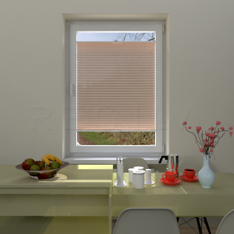 Plisuotos žaliuzės,  vienspalviai, Oranžinė