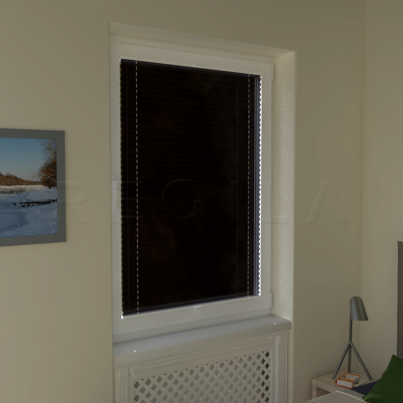 Plisuotos žaliuzės,  vienspalviai, Ruda