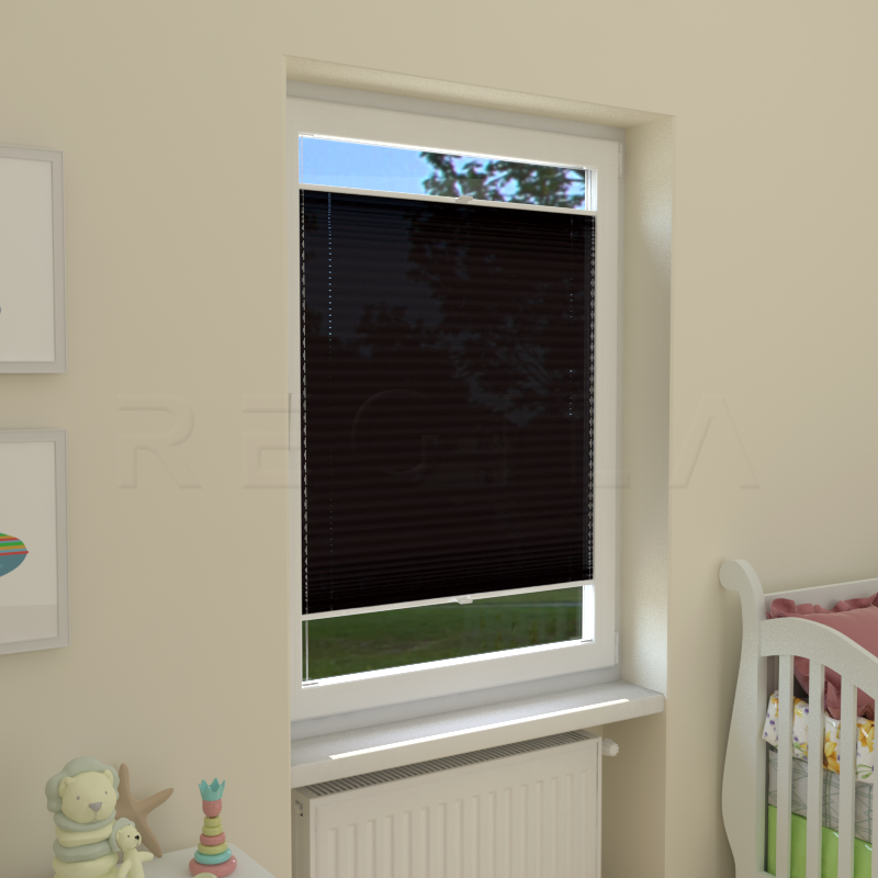 Plisuotos žaliuzės,  vienspalviai, Ruda