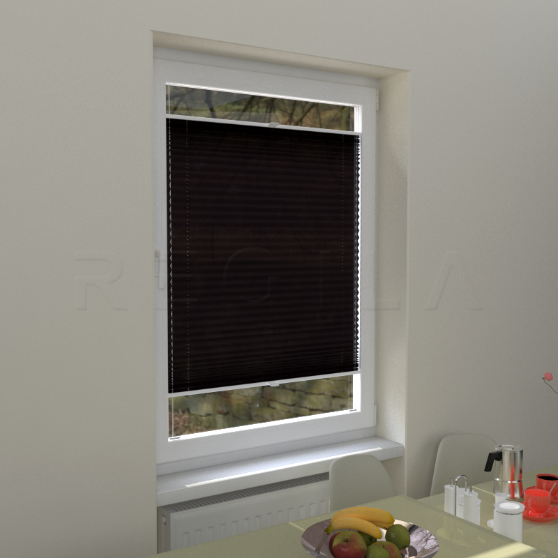 Plisuotos žaliuzės,  vienspalviai, Ruda