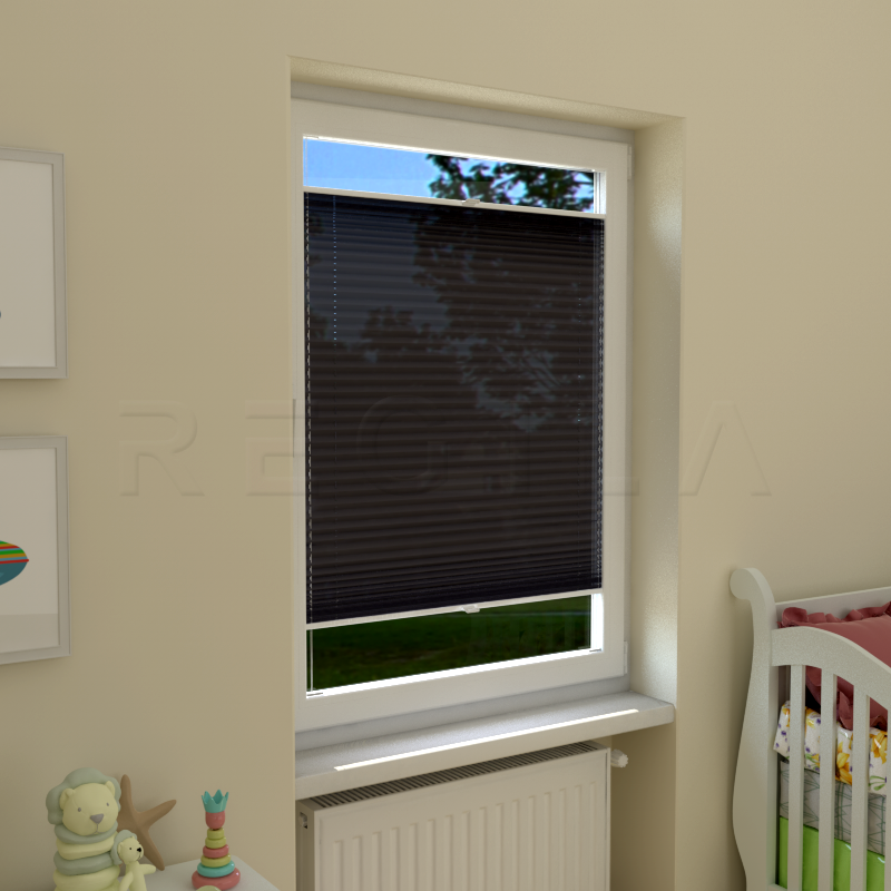 Plisuotos žaliuzės,  vienspalviai, Pilka