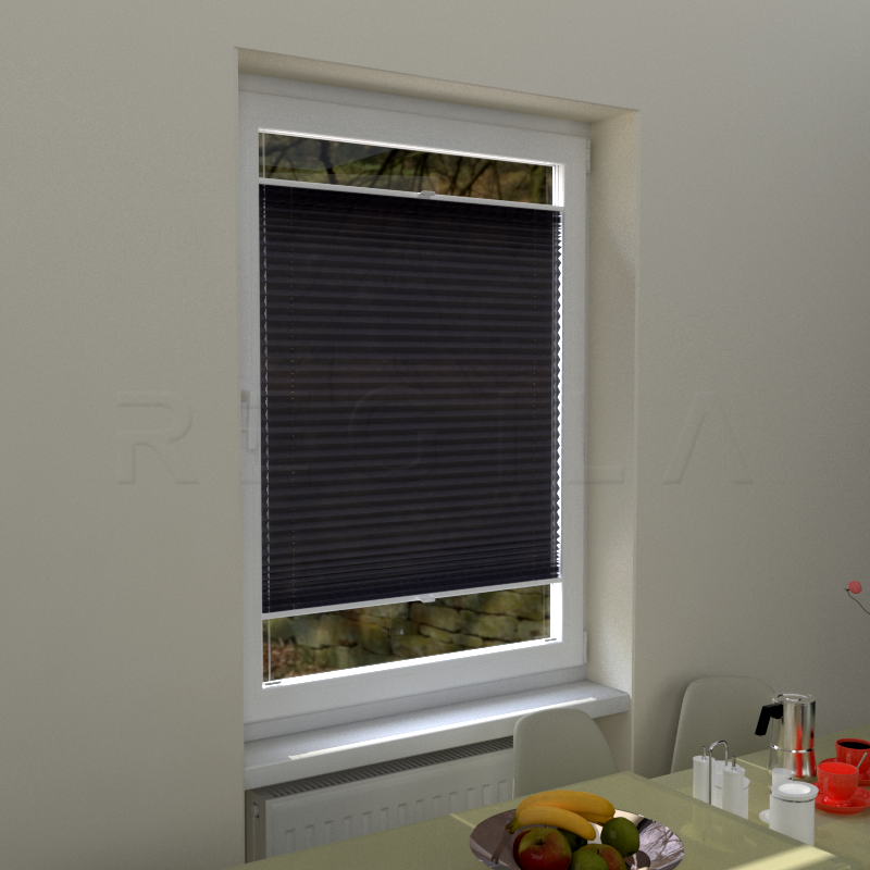 Plisuotos žaliuzės,  vienspalviai, Pilka