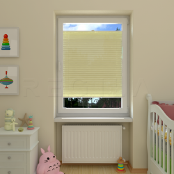 Plisuotos žaliuzės,  vienspalviai, Geltona