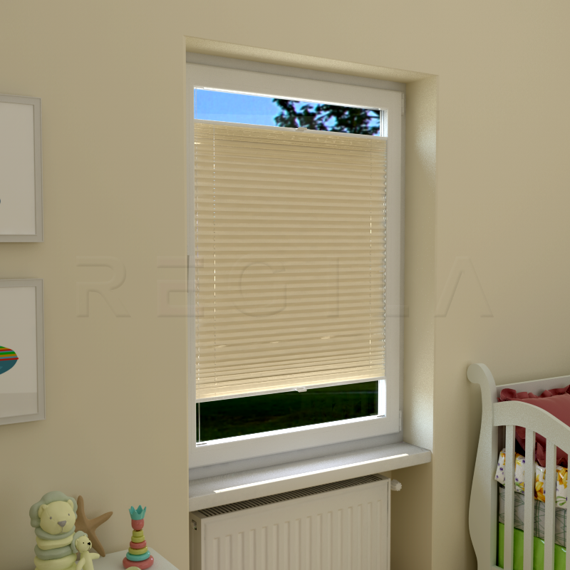 Plisuotos žaliuzės,  saulę atspindintis, Smėlio