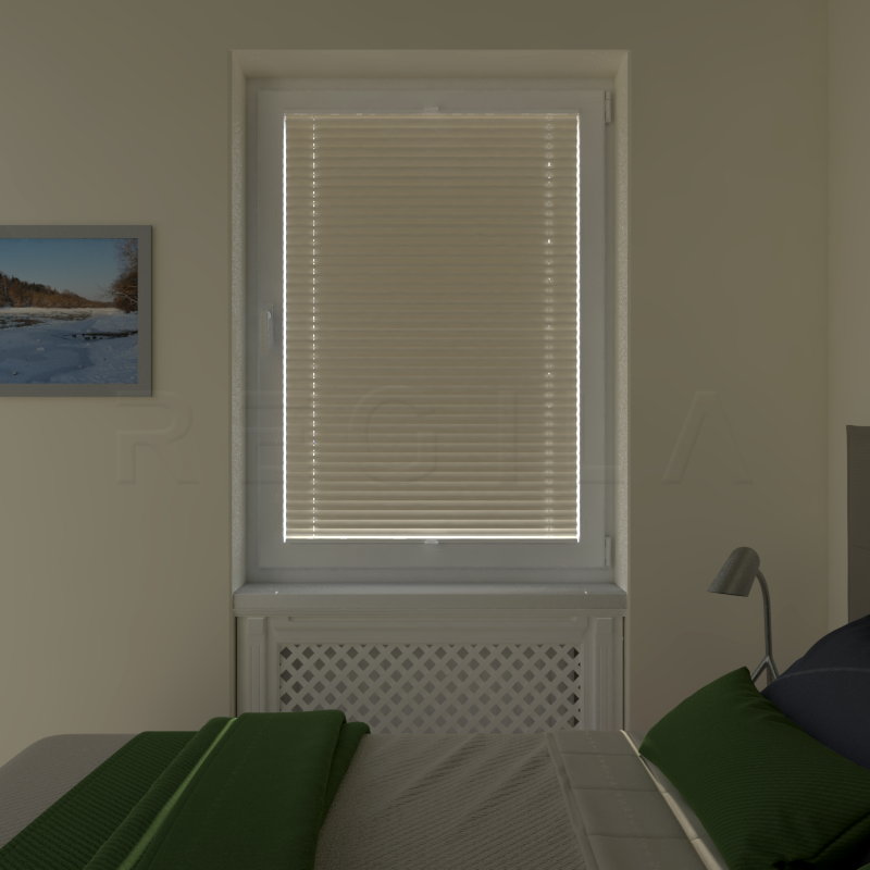 Plisuotos žaliuzės,  saulę atspindintis, Smėlio