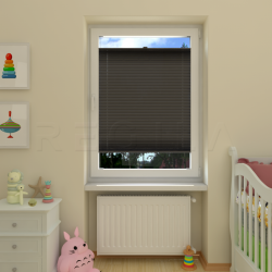 Plisuotos žaliuzės,  saulę atspindintis, Pilka