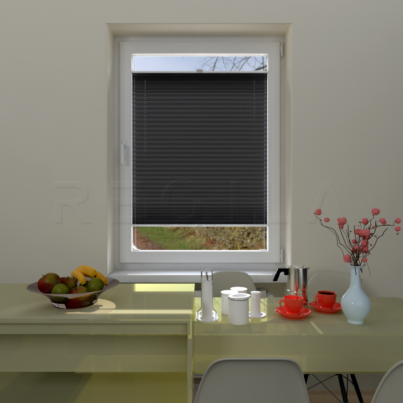 Plisuotos žaliuzės,  saulę atspindintis, Pilka