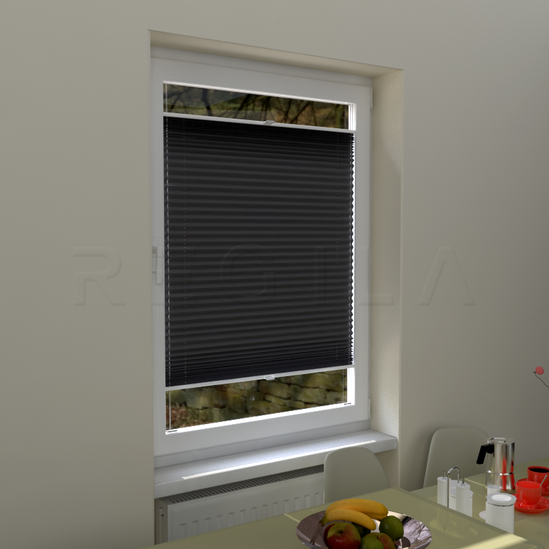 Plisuotos žaliuzės,  saulę atspindintis, Pilka