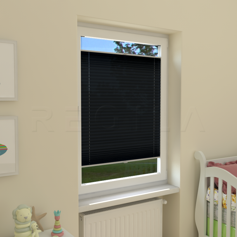 Plisuotos žaliuzės,  saulę atspindintis, Pilka