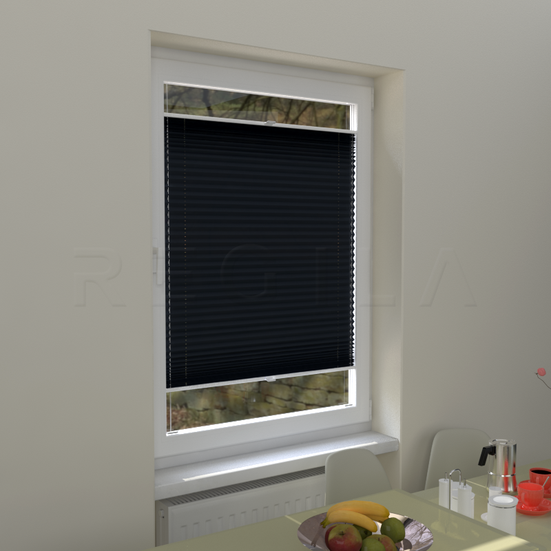 Plisuotos žaliuzės,  saulę atspindintis, Pilka