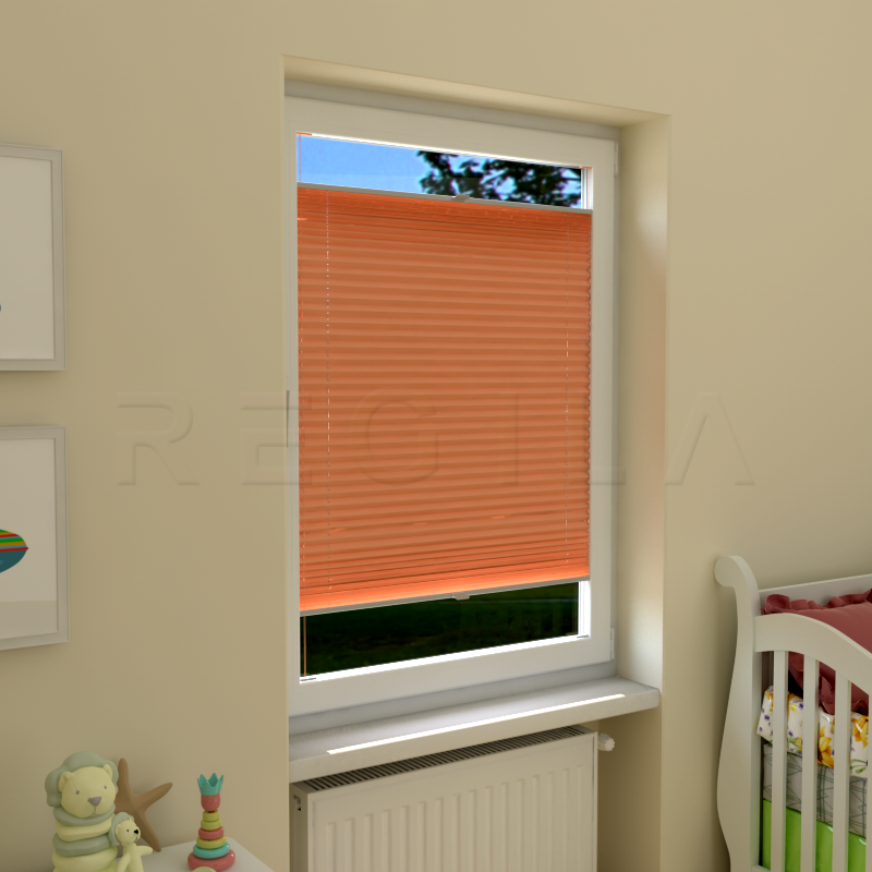 Plisuotos žaliuzės,  saulę atspindintis, Rožinė