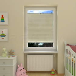 Plisuotos žaliuzės,  vienspalvis, Smėlio