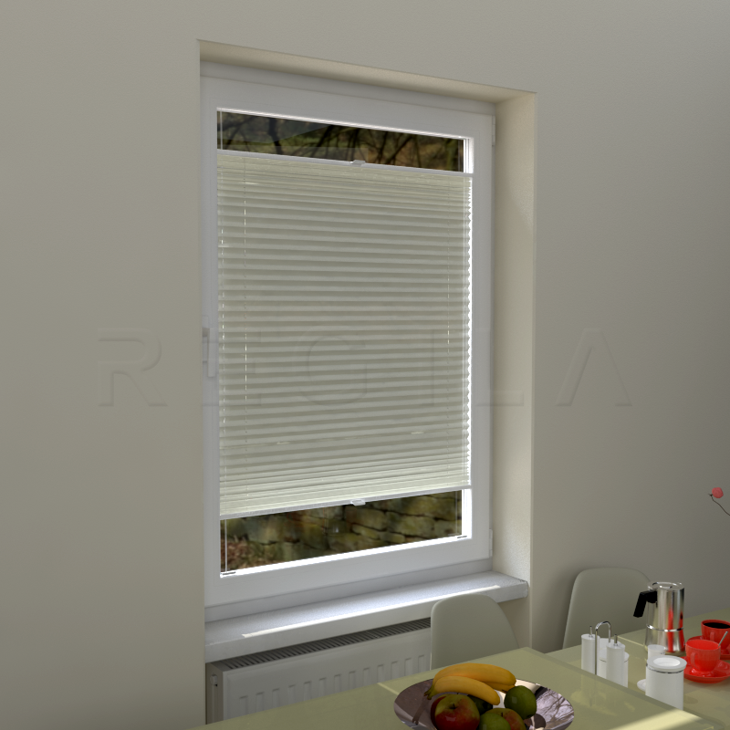 Plisuotos žaliuzės,  vienspalvis, Smėlio