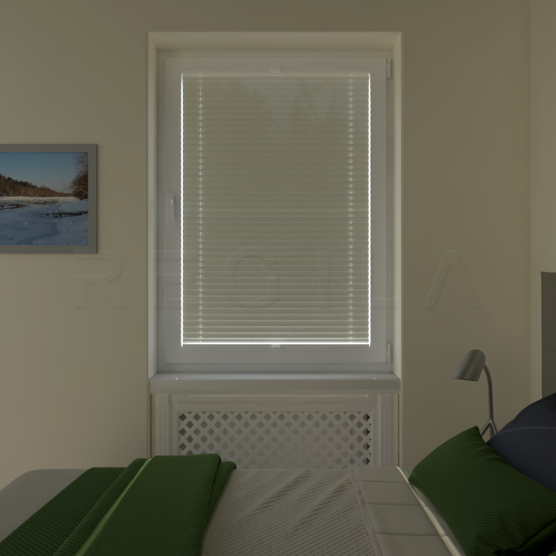 Plisuotos žaliuzės,  vienspalvis, Smėlio