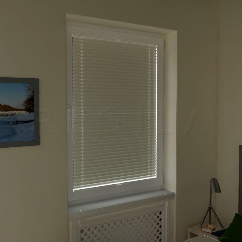 Plisuotos žaliuzės,  vienspalvis, Smėlio