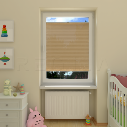 Plisuotos žaliuzės,  vienspalvis, Smėlio